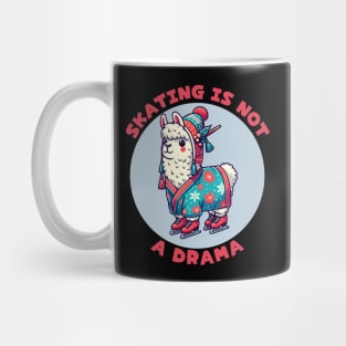 Ice skating llama Mug